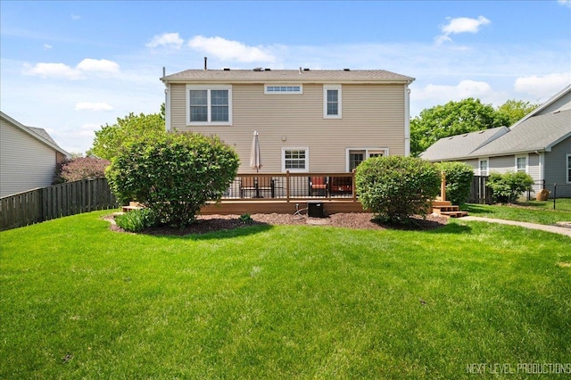 311 Mayfair Ln, South Elgin, IL 60177 - back of house featuring a wooden deck