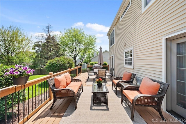 311 Mayfair Ln, South Elgin, IL 60177 - deck with outdoor lounge area and outdoor dining area