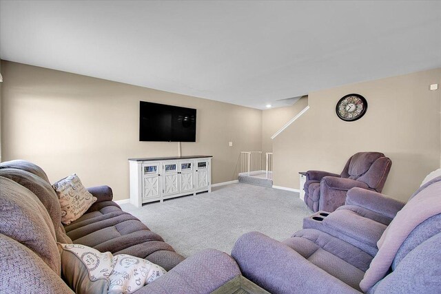 6103 Winterhaven Dr, Joliet, IL 60431 - living room featuring carpet floors and baseboards