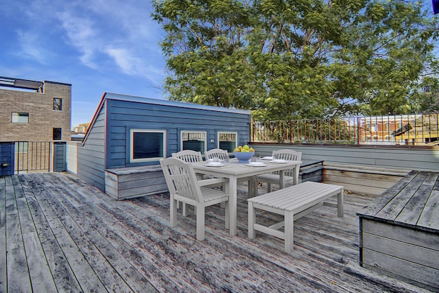 1942 N Cleveland Ave, Chicago, IL 60614 - deck with outdoor dining space and fence
