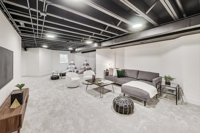 2128 Scotch Pine Ln, Northbrook, IL 60062 - carpeted living area with baseboards