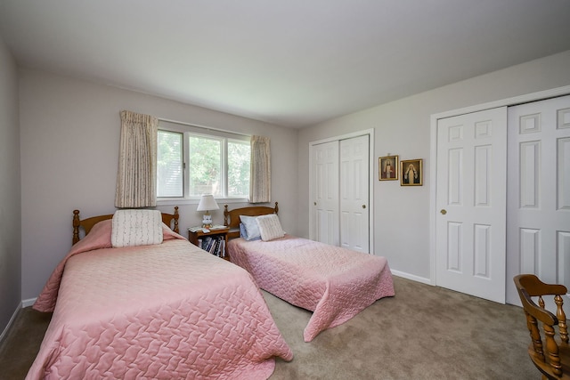 1405 N W St, Naperville, IL 60563 - carpeted bedroom with multiple closets and baseboards