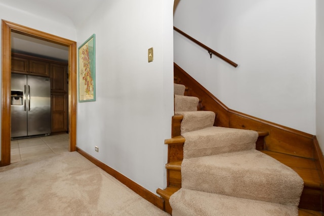 5400 Midlothian Tpke, Crestwood, IL 60418 - stairs featuring carpet flooring and baseboards