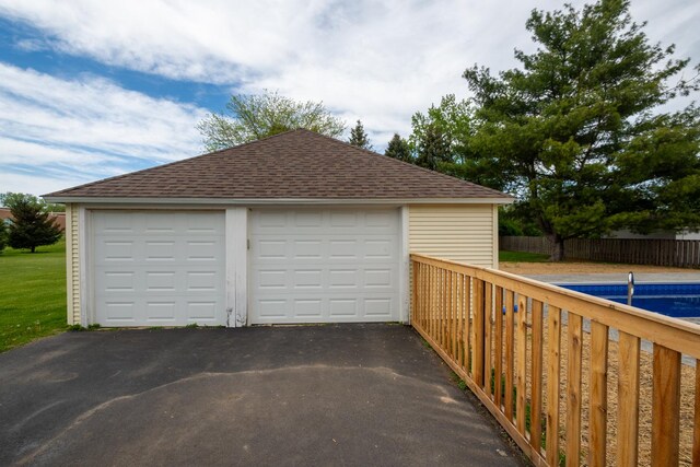 2112 Church St, Johnsburg, IL 60051 - detached garage featuring fence