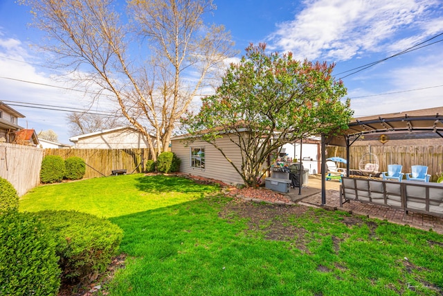 8327 S 78th Ave, Bridgeview, IL 60455 - view of yard featuring outdoor lounge area and a patio
