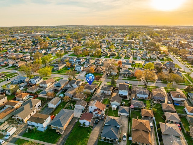 8327 S 78th Ave, Bridgeview, IL 60455 - aerial view at dusk of a residential view
