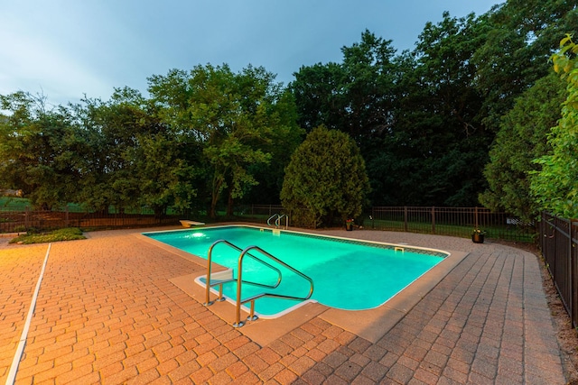 3302 Greenwood Ln, Saint Charles, IL 60175 - view of swimming pool with a fenced backyard, a patio area, and view of wooded area
