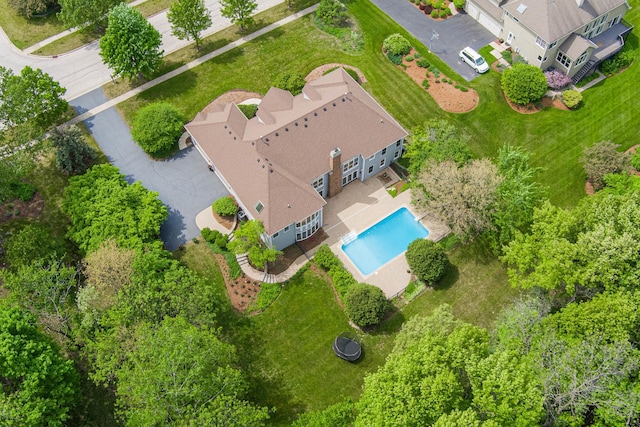 3302 Greenwood Ln, Saint Charles, IL 60175 - bird's eye view of a pool