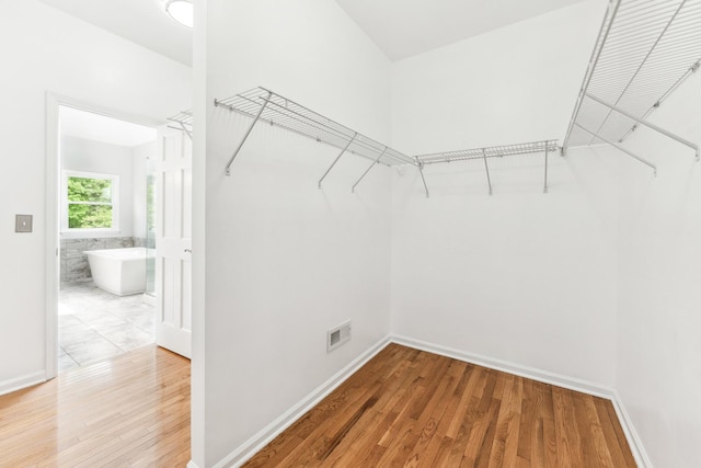 3302 Greenwood Ln, Saint Charles, IL 60175 - walk in closet featuring wood finished floors