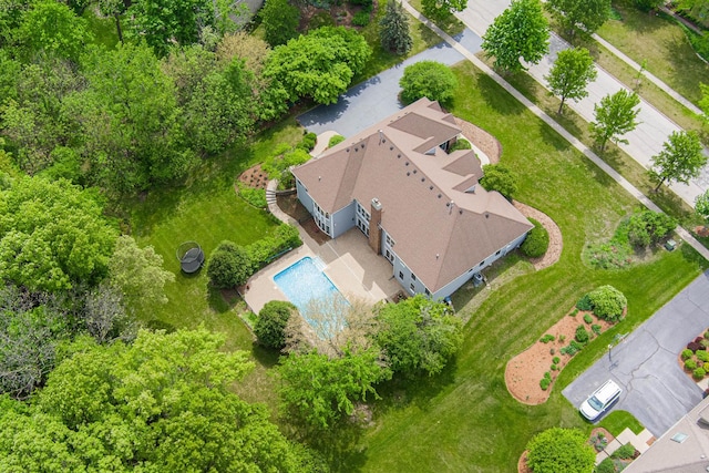 3302 Greenwood Ln, Saint Charles, IL 60175 - aerial view of property and surrounding area with a pool
