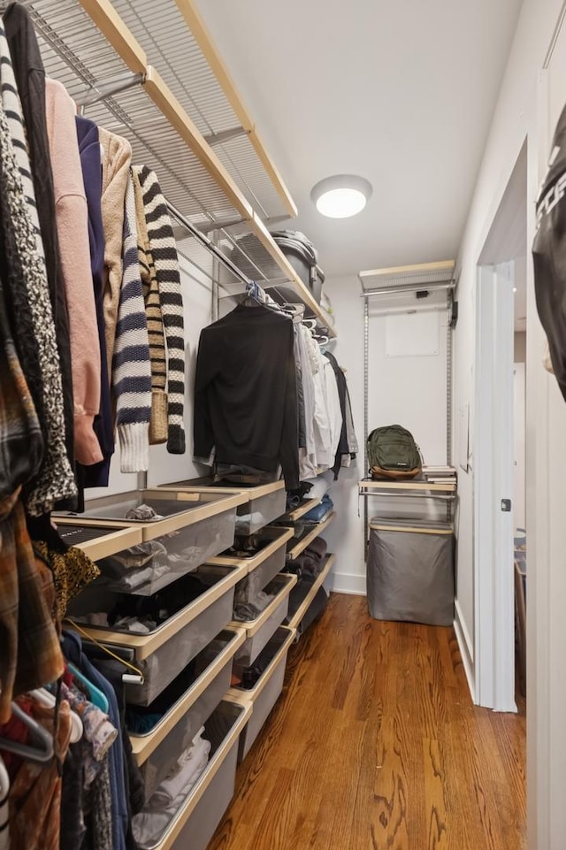 1242 W Jackson Blvd Unit 2W, Chicago, IL 60607 - walk in closet with wood finished floors