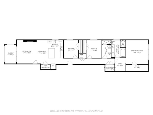 1242 W Jackson Blvd Unit 2W, Chicago, IL 60607 - property floor plan