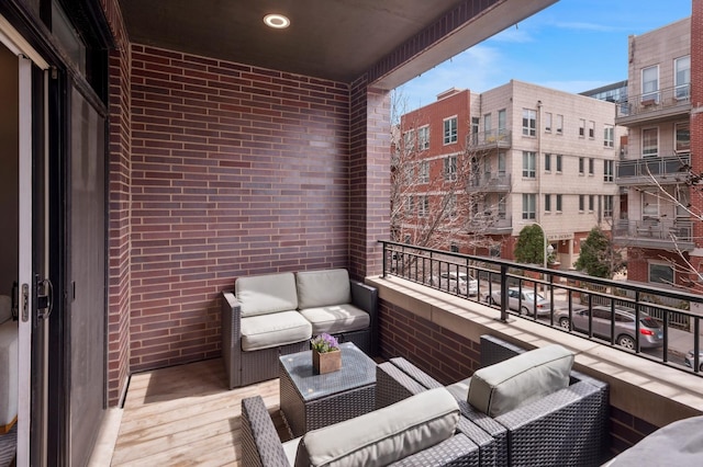 1242 W Jackson Blvd Unit 2W, Chicago, IL 60607 - balcony featuring an outdoor hangout area