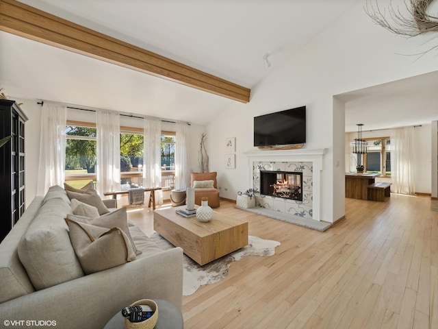 14705 Pleasant Valley Rd, Woodstock, IL 60098 - living area featuring hardwood / wood-style floors and a fireplace