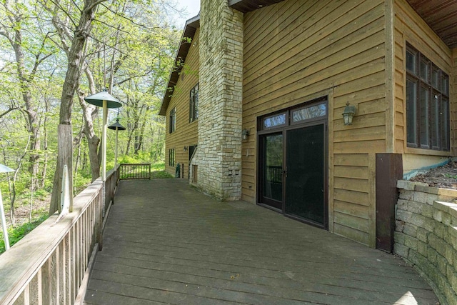 1479 Old Mill Rd, Franklin Grove, IL 61031 - view of wooden terrace