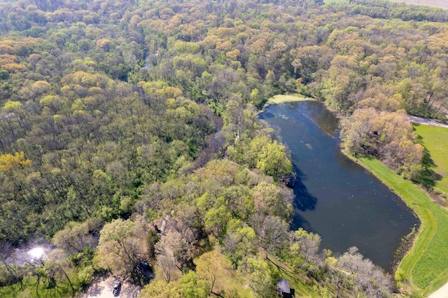 1479 Old Mill Rd, Franklin Grove, IL 61031 - aerial overview of property's location featuring a large body of water and a forest
