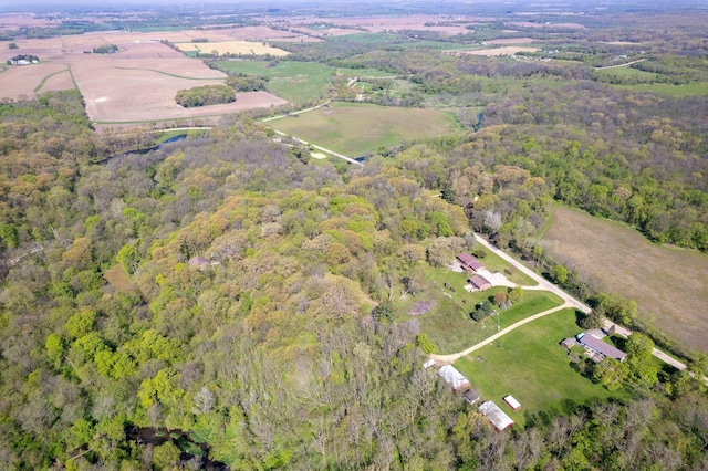1479 Old Mill Rd, Franklin Grove, IL 61031 - aerial overview of property's location with a forest