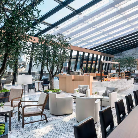 view of patio featuring outdoor lounge area