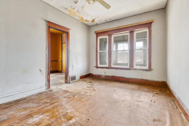 7813 S May St, Chicago, IL 60620 - unfurnished room featuring a ceiling fan and baseboards