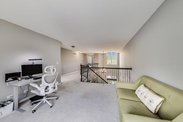 1571 W Rue James Pl, Palatine, IL 60067 - carpeted home office featuring baseboards