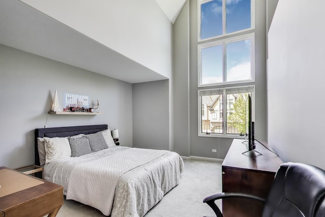 1571 W Rue James Pl, Palatine, IL 60067 - bedroom with a high ceiling, light colored carpet, and baseboards