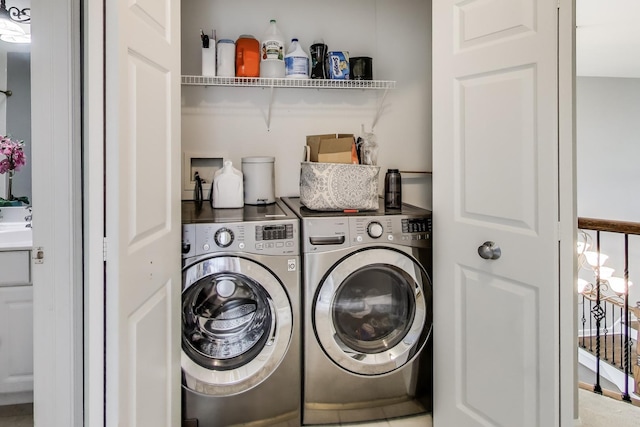 1571 W Rue James Pl, Palatine, IL 60067 - laundry area featuring separate washer and dryer