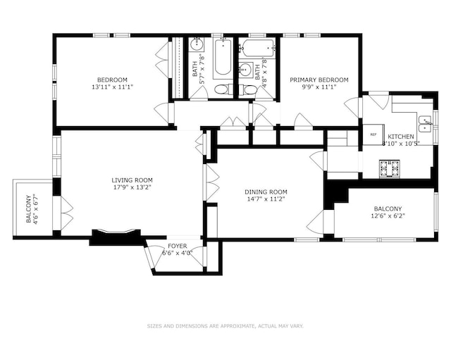 1366 E 57th St Unit 3, Chicago, IL 60637 - home floor plan