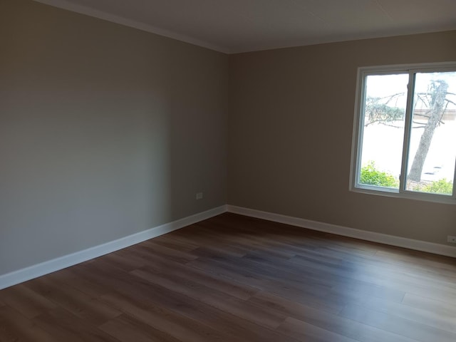 7537 175th St Unit 514, Tinley Park, IL 60477 - empty room featuring dark wood-type flooring and baseboards