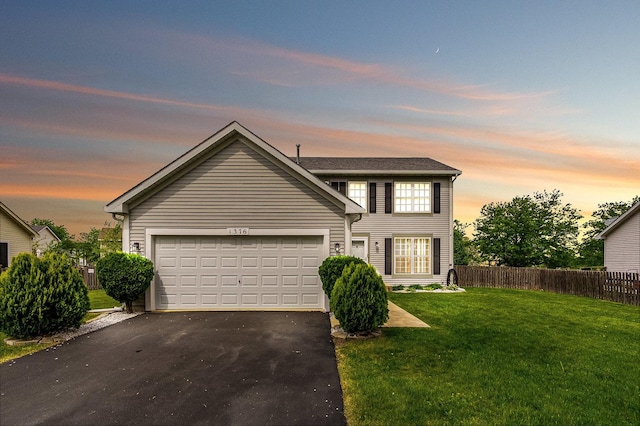 1376 Dahlgren Ln, Minooka, IL 60447 - view of front of home featuring asphalt driveway and an attached garage