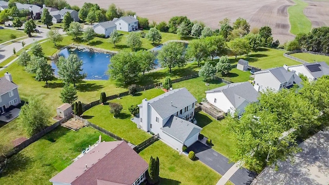1376 Dahlgren Ln, Minooka, IL 60447 - aerial perspective of suburban area featuring a large body of water
