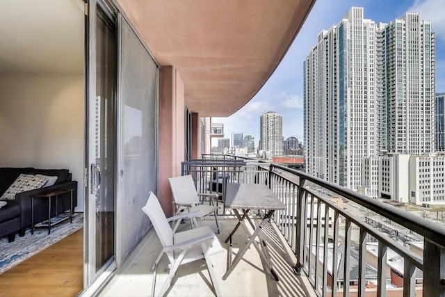 330 N Jefferson St Unit 903, Chicago, IL 60661 - balcony featuring a skyline view