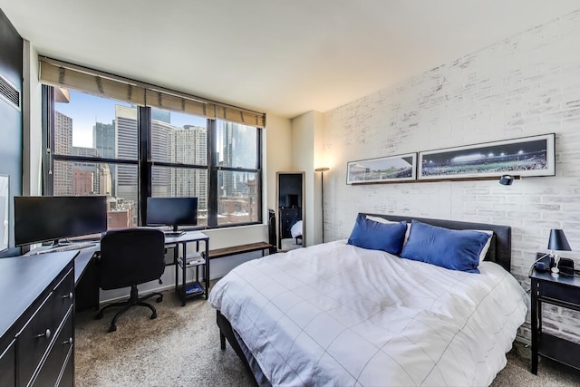 330 N Jefferson St Unit 903, Chicago, IL 60661 - bedroom featuring carpet floors and an office area