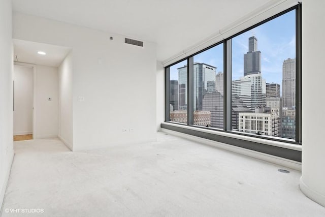 60 E Monroe St Unit 2607, Chicago, IL 60603 - unfurnished room with carpet flooring and a skyline view