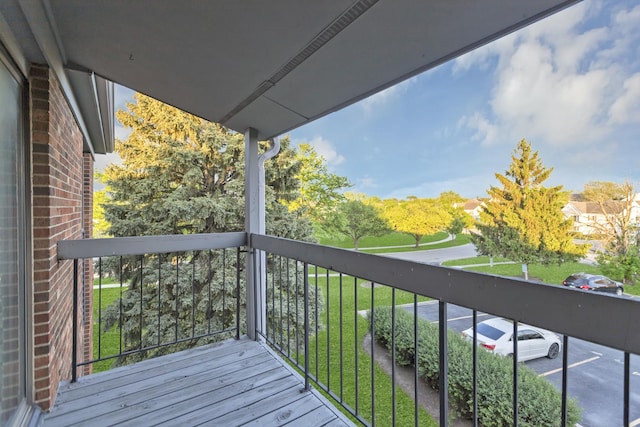 view of balcony