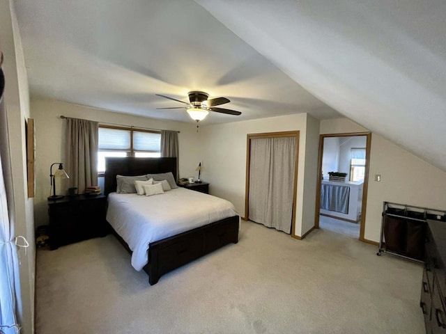 3254 W 115th St, Chicago, IL 60655 - bedroom featuring light carpet, a closet, and ceiling fan