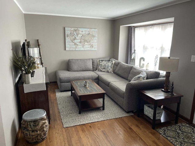 3254 W 115th St, Chicago, IL 60655 - living room with light wood-style floors and crown molding
