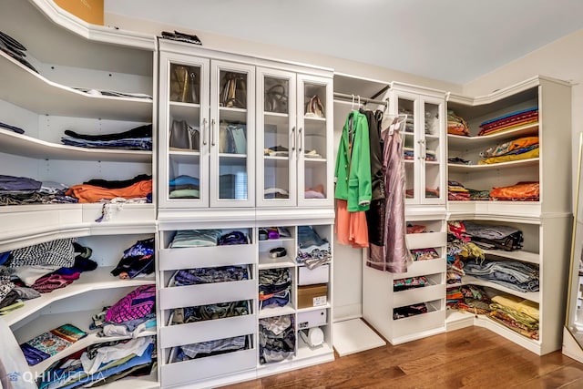 1327 Greenwood Ave, Deerfield, IL 60015 - walk in closet with wood finished floors