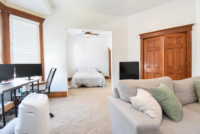523 E 41st St, Chicago, IL 60653 - bedroom with carpet, an office area, and baseboards