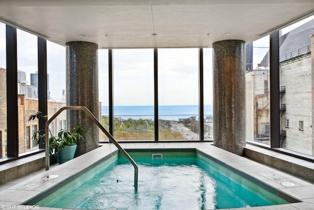 60 E Monroe St Unit 3308, Chicago, IL 60603 - view of swimming pool with a swimming pool and a water view