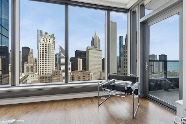 60 E Monroe St Unit 3308, Chicago, IL 60603 - sunroom with a view of skyline