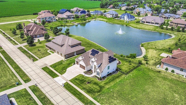 604 Cayman Way, Savoy, IL 61874 - aerial view of residential area featuring a large body of water