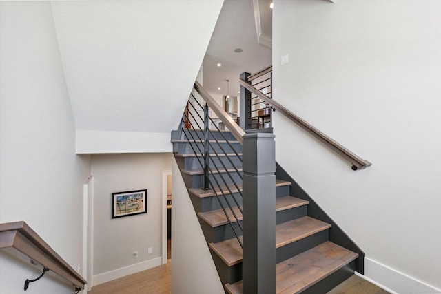 604 Cayman Way, Savoy, IL 61874 - staircase with wood finished floors