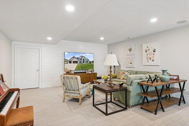 604 Cayman Way, Savoy, IL 61874 - living area featuring light carpet and recessed lighting
