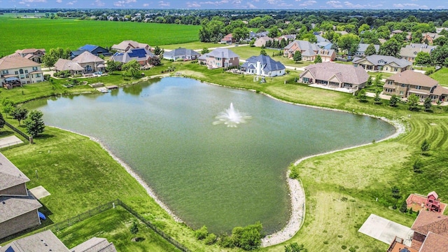 604 Cayman Way, Savoy, IL 61874 - aerial view of residential area featuring a large body of water