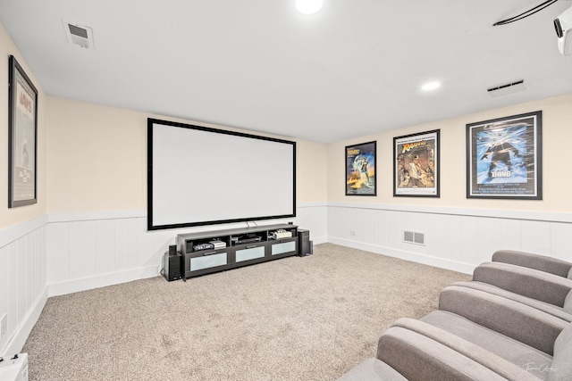 806 71st St, Darien, IL 60561 - carpeted cinema room with a wainscoted wall and recessed lighting