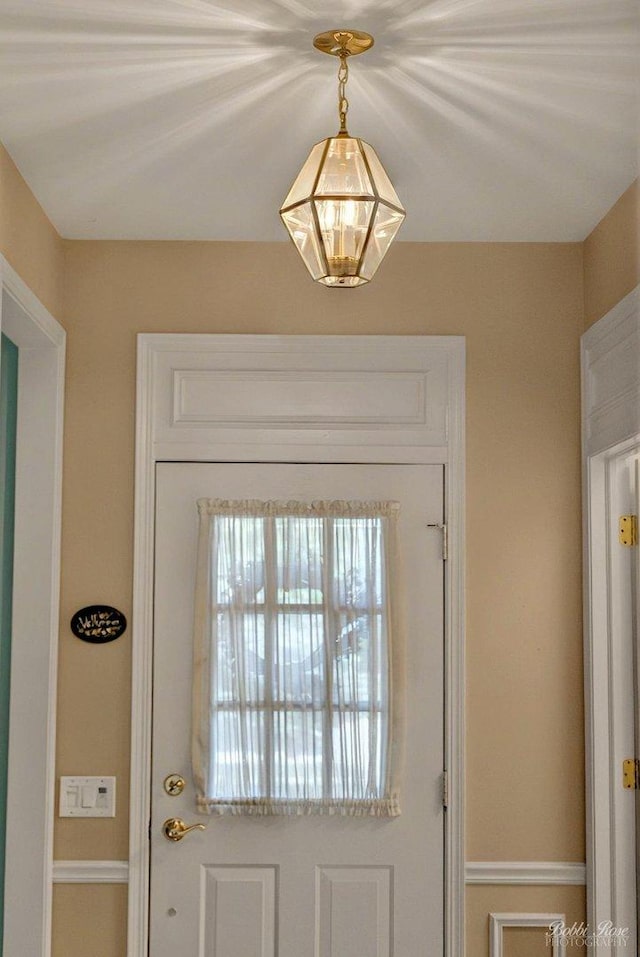 view of doorway to outside
