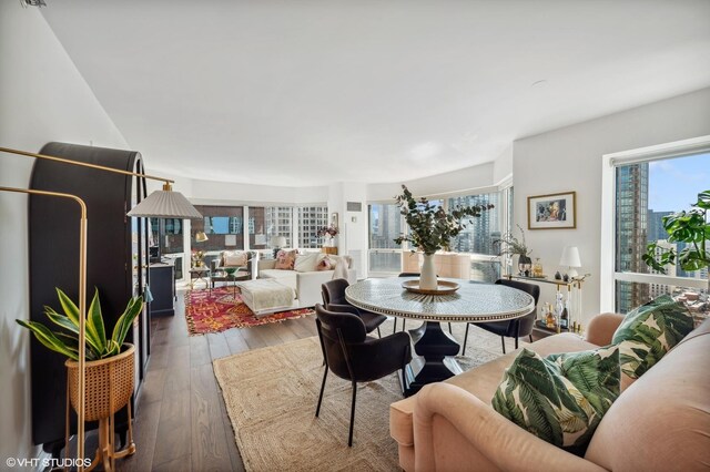 100 E Huron St Unit 1806, Chicago, IL 60611 - dining room with wood-type flooring