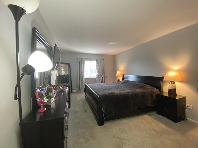 2403 E Brandenberry Ct Unit 2A, Arlington Heights, IL 60004 - bedroom with light colored carpet and baseboard heating