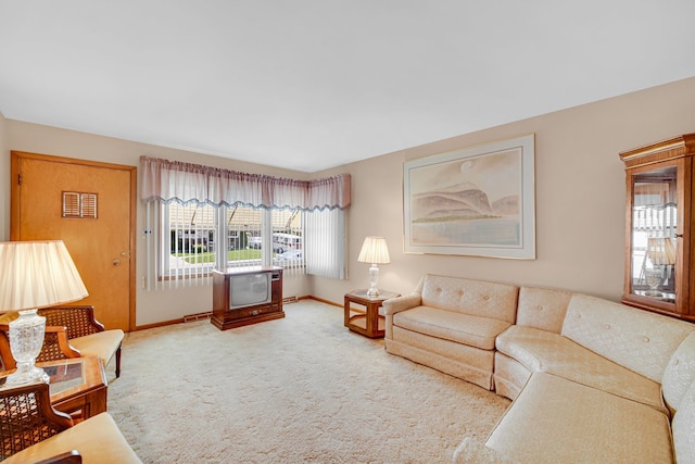 5112 N Oneida Ave, Norridge, IL 60706 - carpeted living room featuring baseboards