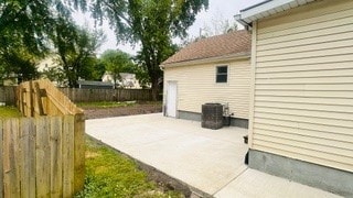 812 W Monroe St, Bloomington, IL 61701 - view of patio with fence and central air condition unit